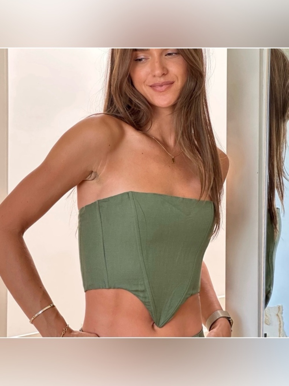 Lioness La Quintia Tube Top - Green - XS. A
